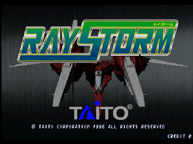 Ray Storm (Ver 2.05J) Title Screen